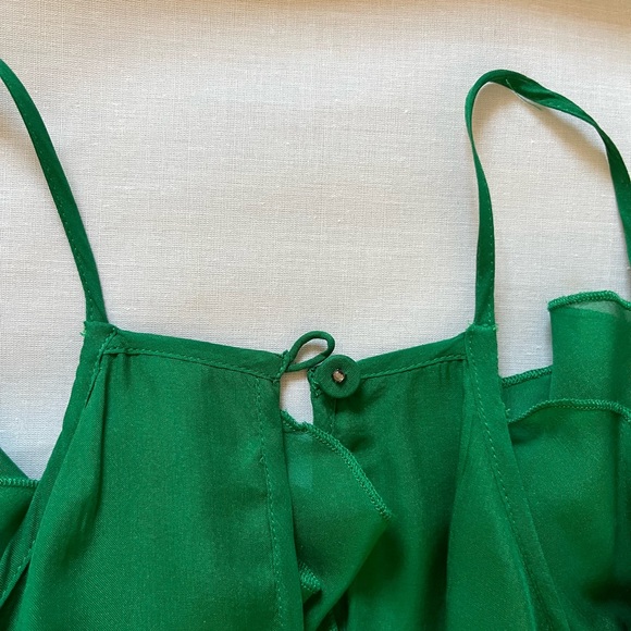 Rebecca Taylor green dress. 100% silk - Picture 5 of 7